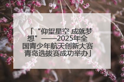 “仰望星空 成就梦想”——2025年全国青少年航天创新大赛青岛选拔赛成功举办