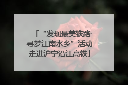 “发现最美铁路·寻梦江南水乡”活动走进沪宁沿江高铁