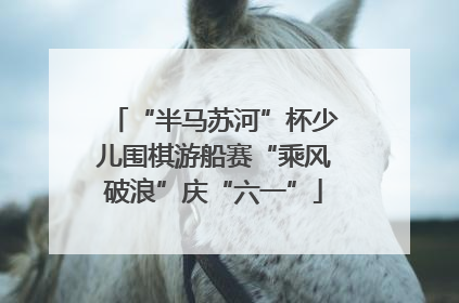 “半马苏河”杯少儿围棋游船赛“乘风破浪”庆“六一”