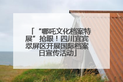 “哪吒文化档案特展”抢眼！四川宜宾翠屏区开展国际档案日宣传活动