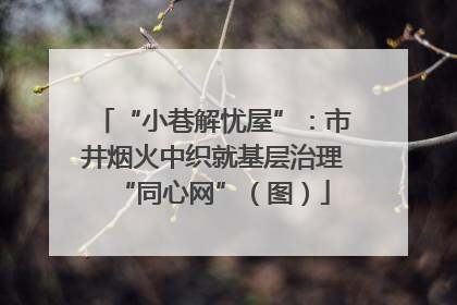 “小巷解忧屋”：市井烟火中织就基层治理“同心网”（图）