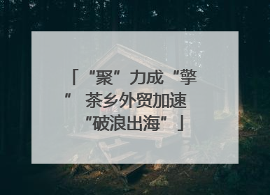 “聚”力成“擎” 茶乡外贸加速“破浪出海”