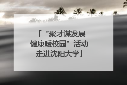 “聚才谋发展 健康暖校园”活动走进沈阳大学