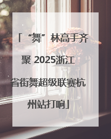 “舞”林高手齐聚 2025浙江省街舞超级联赛杭州站打响