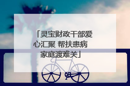 灵宝财政干部爱心汇聚 帮扶患病家庭渡难关