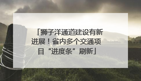 狮子洋通道建设有新进展！省内多个交通项目“进度条”刷新