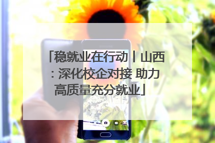稳就业在行动丨山西：深化校企对接 助力高质量充分就业