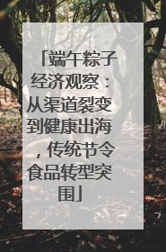 端午粽子经济观察：从渠道裂变到健康出海，传统节令食品转型突围