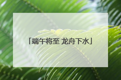 端午将至 龙舟下水