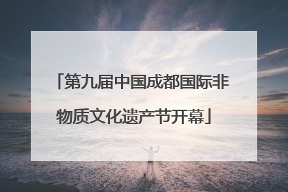 第九届中国成都国际非物质文化遗产节开幕