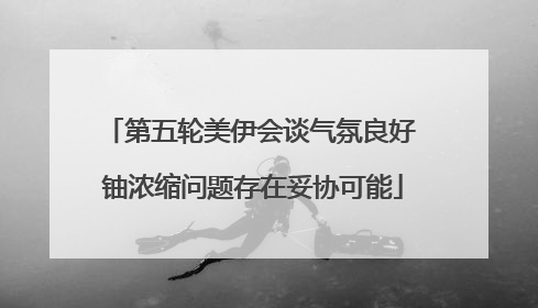 第五轮美伊会谈气氛良好 铀浓缩问题存在妥协可能