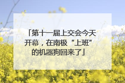 第十一届上交会今天开幕，在南极“上班”的机器狗回来了