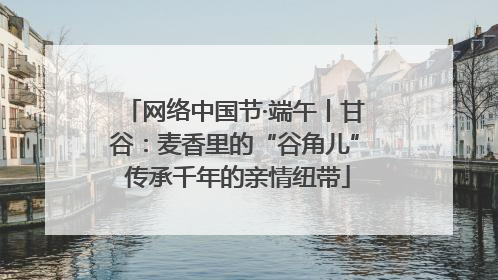 网络中国节·端午丨甘谷：麦香里的“谷角儿” 传承千年的亲情纽带
