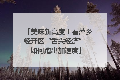 美味新高度！看萍乡经开区“舌尖经济” 如何跑出加速度