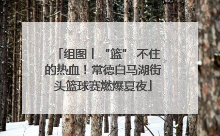 组图丨“篮” 不住的热血！常德白马湖街头篮球赛燃爆夏夜