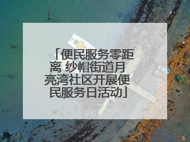 便民服务零距离 纱帽街道月亮湾社区开展便民服务日活动