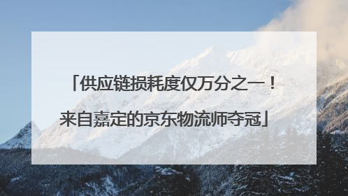 供应链损耗度仅万分之一！来自嘉定的京东物流师夺冠