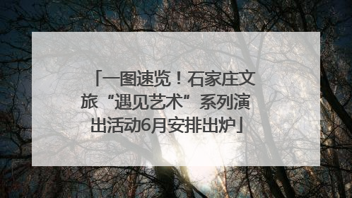 一图速览！石家庄文旅“遇见艺术”系列演出活动6月安排出炉