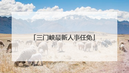 三门峡最新人事任免