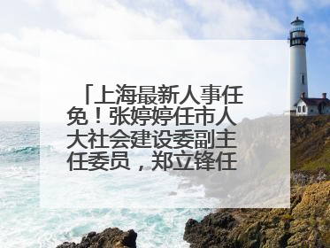 上海最新人事任免！张婷婷任市人大社会建设委副主任委员，郑立锋任市监察委委员
