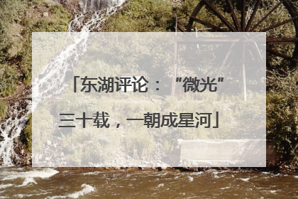 东湖评论：“微光”三十载，一朝成星河