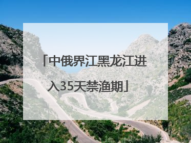 中俄界江黑龙江进入35天禁渔期