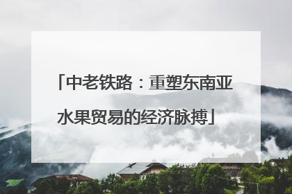中老铁路：重塑东南亚水果贸易的经济脉搏