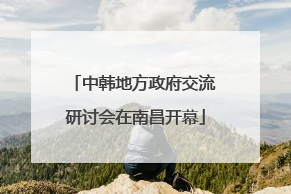中韩地方政府交流研讨会在南昌开幕