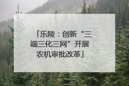 乐陵：创新“三端三化三网”开展农机审批改革