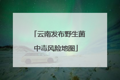 云南发布野生菌中毒风险地图