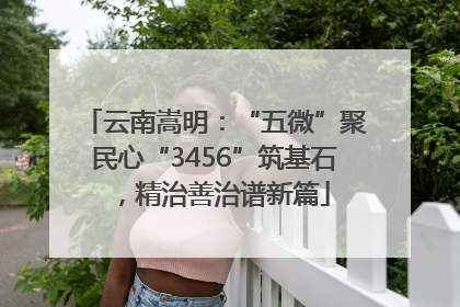 云南嵩明：“五微”聚民心“3456”筑基石，精治善治谱新篇