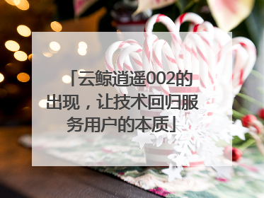 云鲸逍遥002的出现，让技术回归服务用户的本质