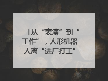 从“表演”到“工作”，人形机器人离“进厂打工”还有多久？｜机器人商业新纪元