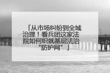 从市场纠纷到全域治理！看兵团这家法院如何织就基层法治 “防护网”