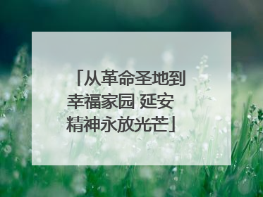 从革命圣地到幸福家园 延安精神永放光芒