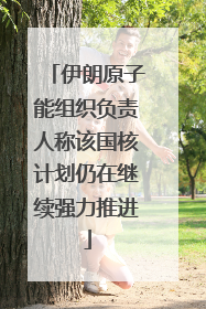 伊朗原子能组织负责人称该国核计划仍在继续强力推进