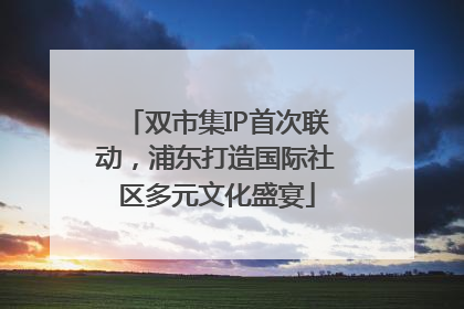 双市集IP首次联动，浦东打造国际社区多元文化盛宴