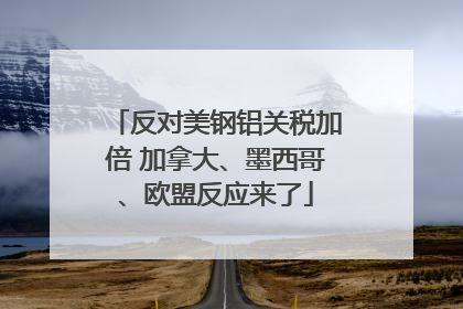 反对美钢铝关税加倍 加拿大、墨西哥、欧盟反应来了