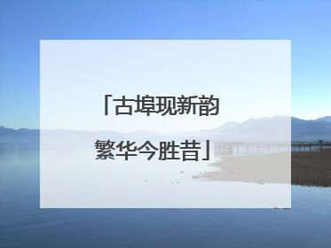 古埠现新韵 繁华今胜昔
