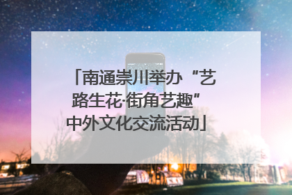 南通崇川举办“艺路生花·街角艺趣”中外文化交流活动