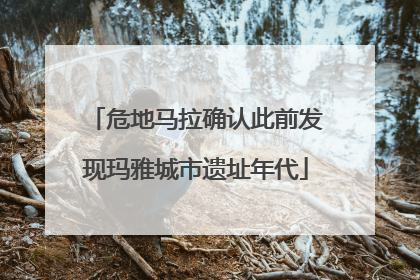 危地马拉确认此前发现玛雅城市遗址年代