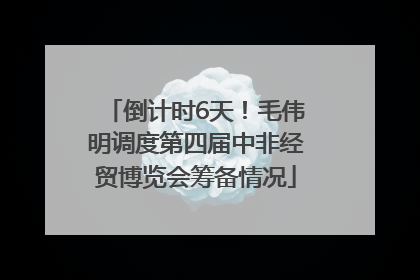 倒计时6天！毛伟明调度第四届中非经贸博览会筹备情况