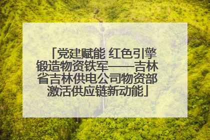 党建赋能 红色引擎锻造物资铁军——吉林省吉林供电公司物资部激活供应链新动能