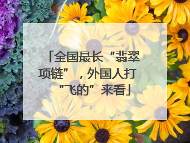 全国最长“翡翠项链”，外国人打“飞的”来看
