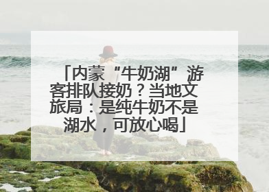 内蒙“牛奶湖”游客排队接奶？当地文旅局：是纯牛奶不是湖水，可放心喝