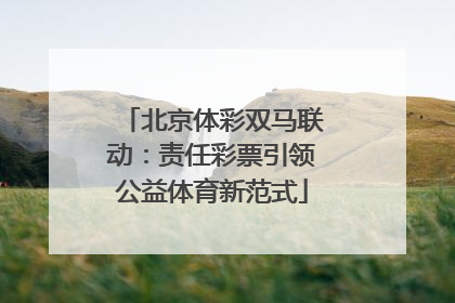 北京体彩双马联动：责任彩票引领公益体育新范式