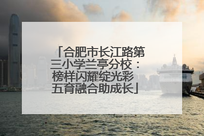 合肥市长江路第三小学兰亭分校：榜样闪耀绽光彩 五育融合助成长