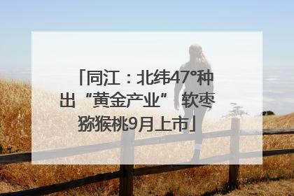 同江：北纬47°种出“黄金产业” 软枣猕猴桃9月上市
