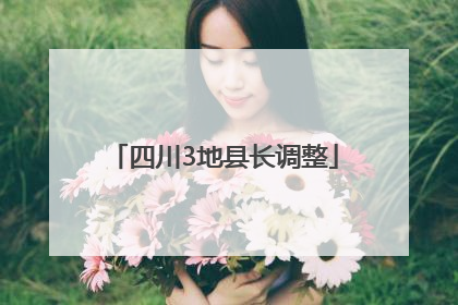 四川3地县长调整