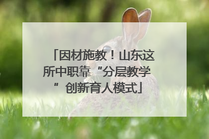 因材施教！山东这所中职靠“分层教学”创新育人模式